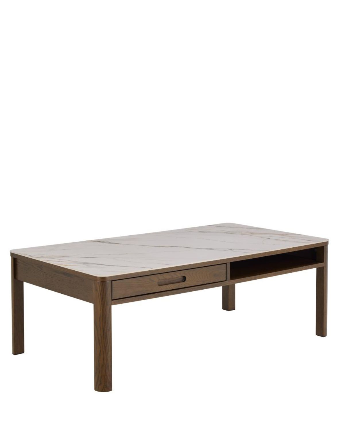 stolik kawowy southampton 130 cm, dąb dymiony i blat ceramiczny (10790)