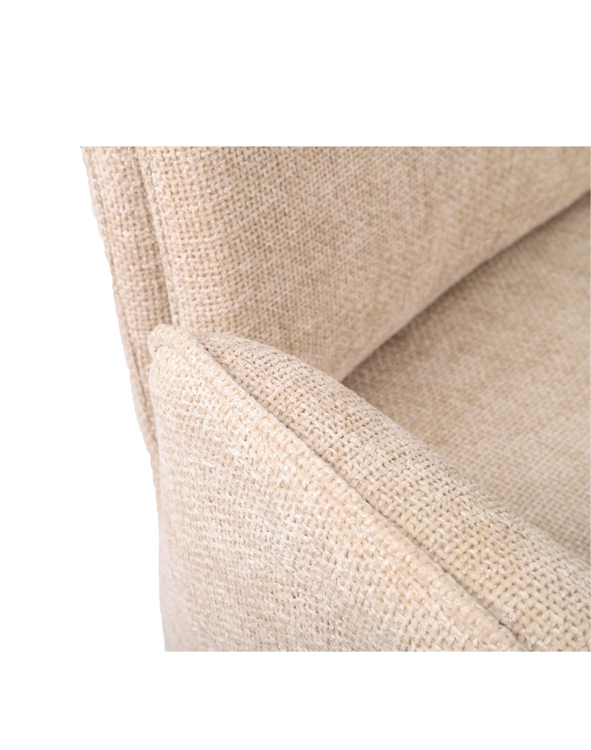 krzesło obrotowe do jadalni, tapicerowane stanley, beżowe