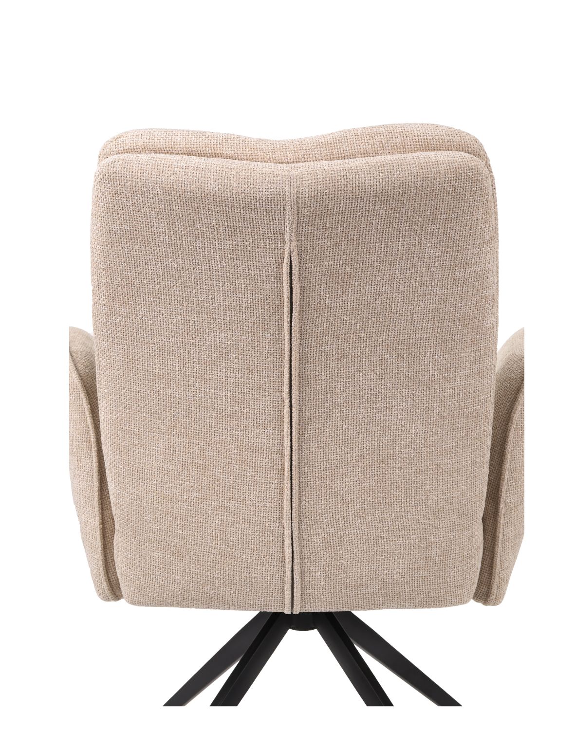 krzesło obrotowe do jadalni, tapicerowane stanley, beżowe