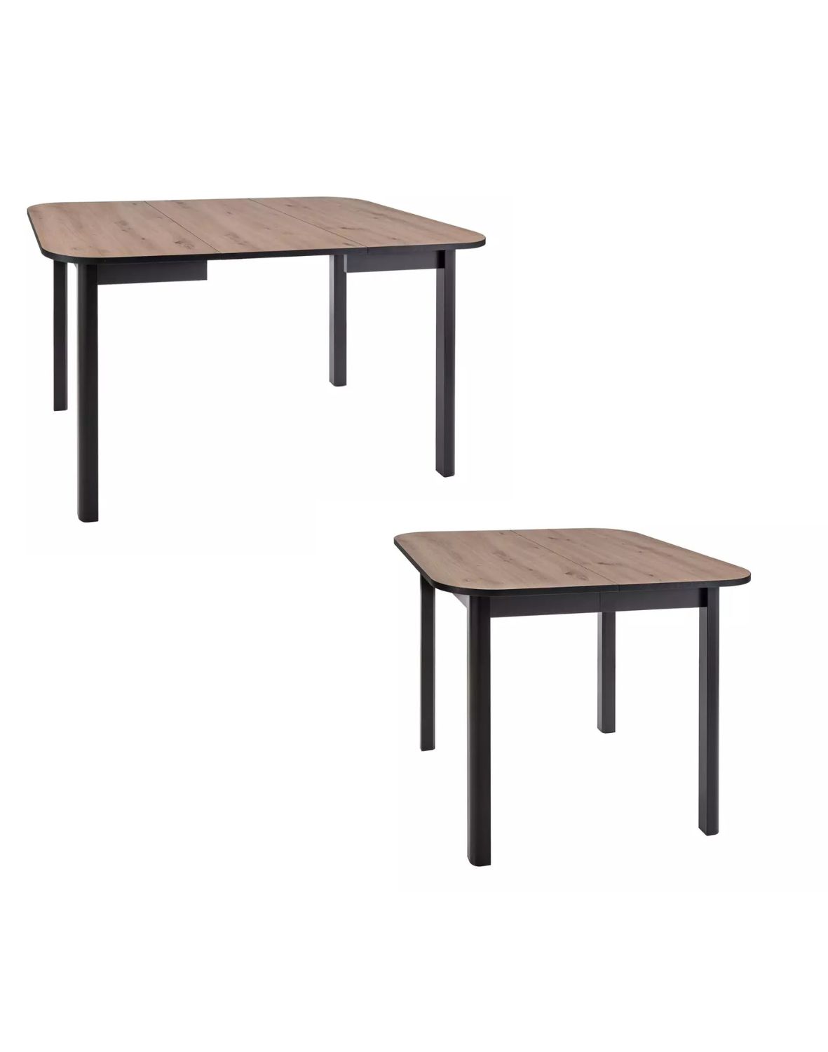 stol dante 2 dab artisan czarny mat