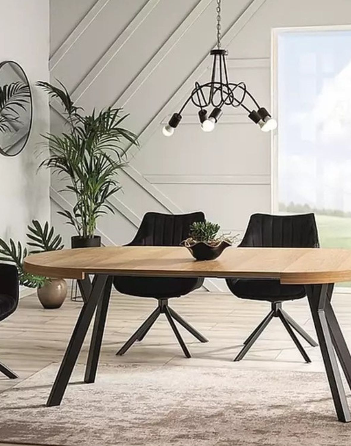 stol rozkladany domingo okragly dab