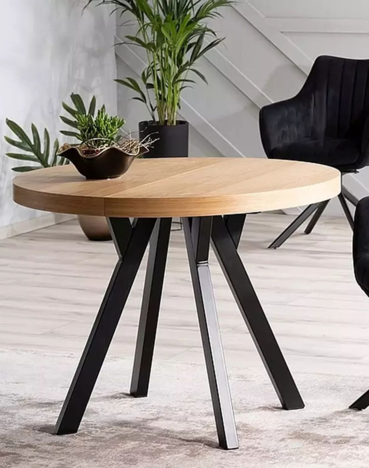 stol rozkladany domingo okragly dab