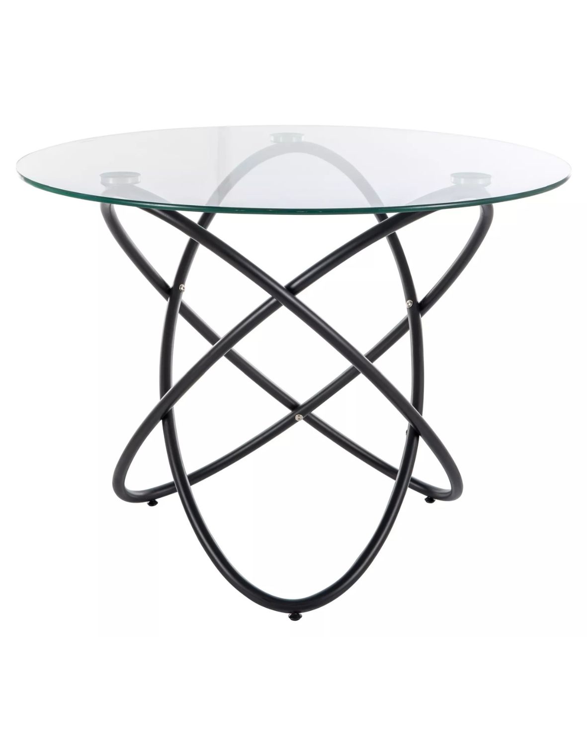 stol orbit transparentny czarny