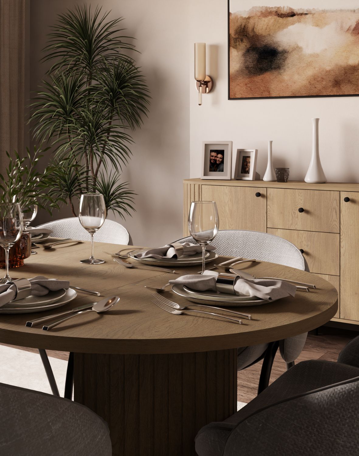 stol ovalio dab cremona