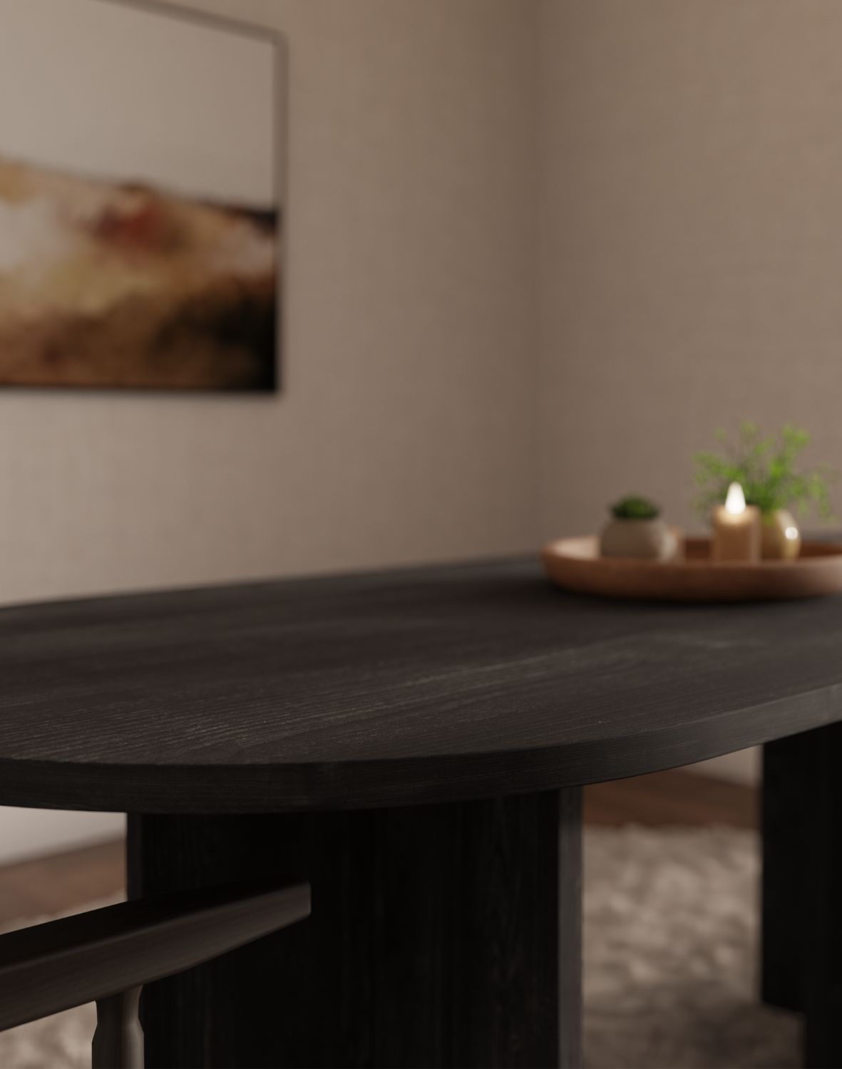 stol owalny loen jesion portland