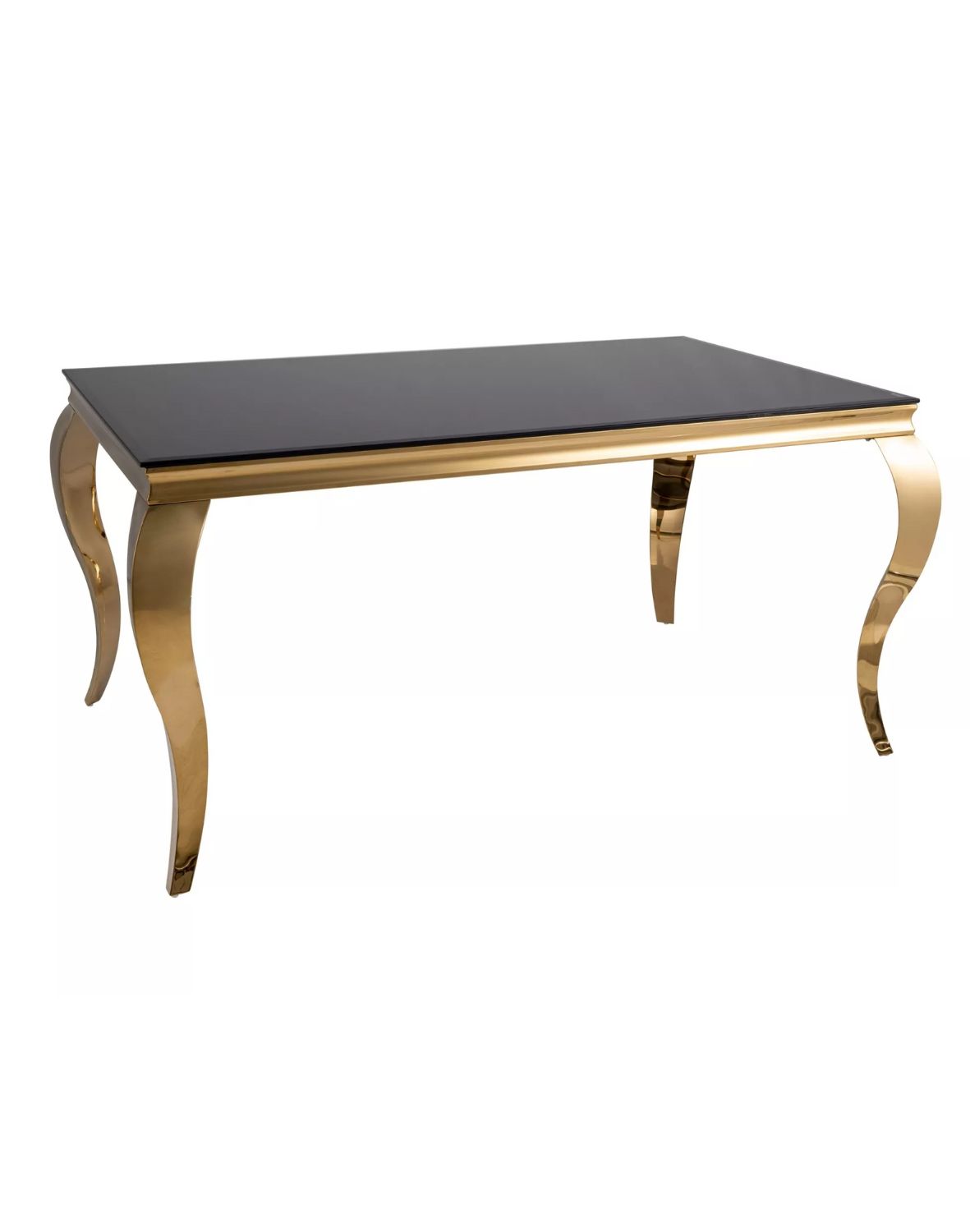 stol prince czarny zloty