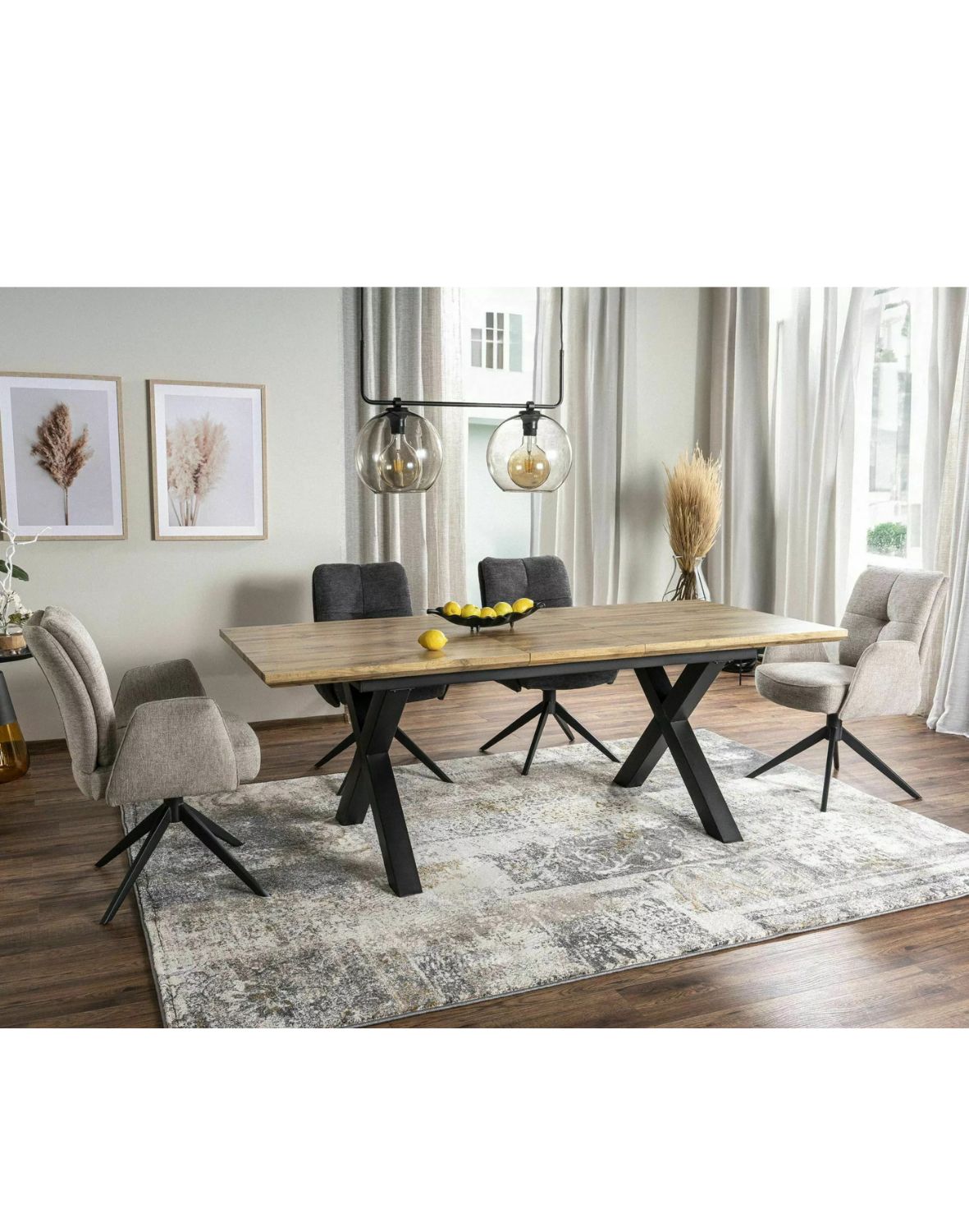 Stoł rozkładany Xaviero II 160–240 cm – dąb artisan