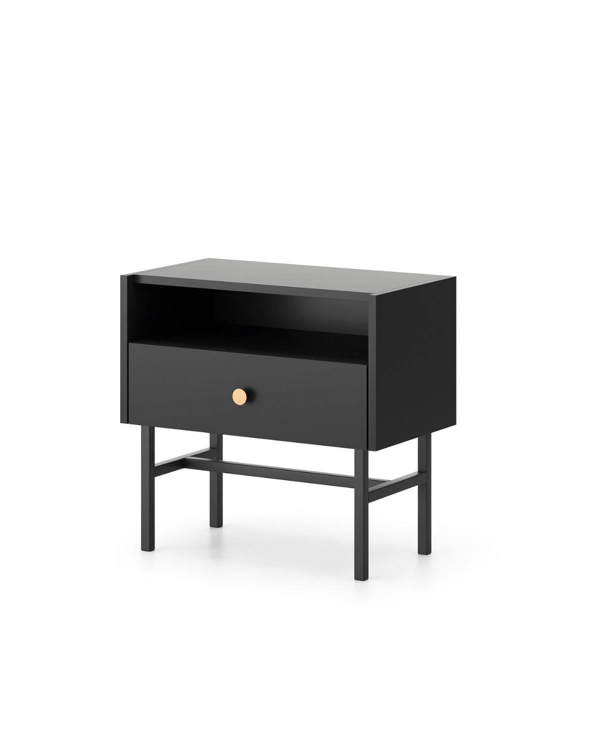 szafka nocna czarna diva