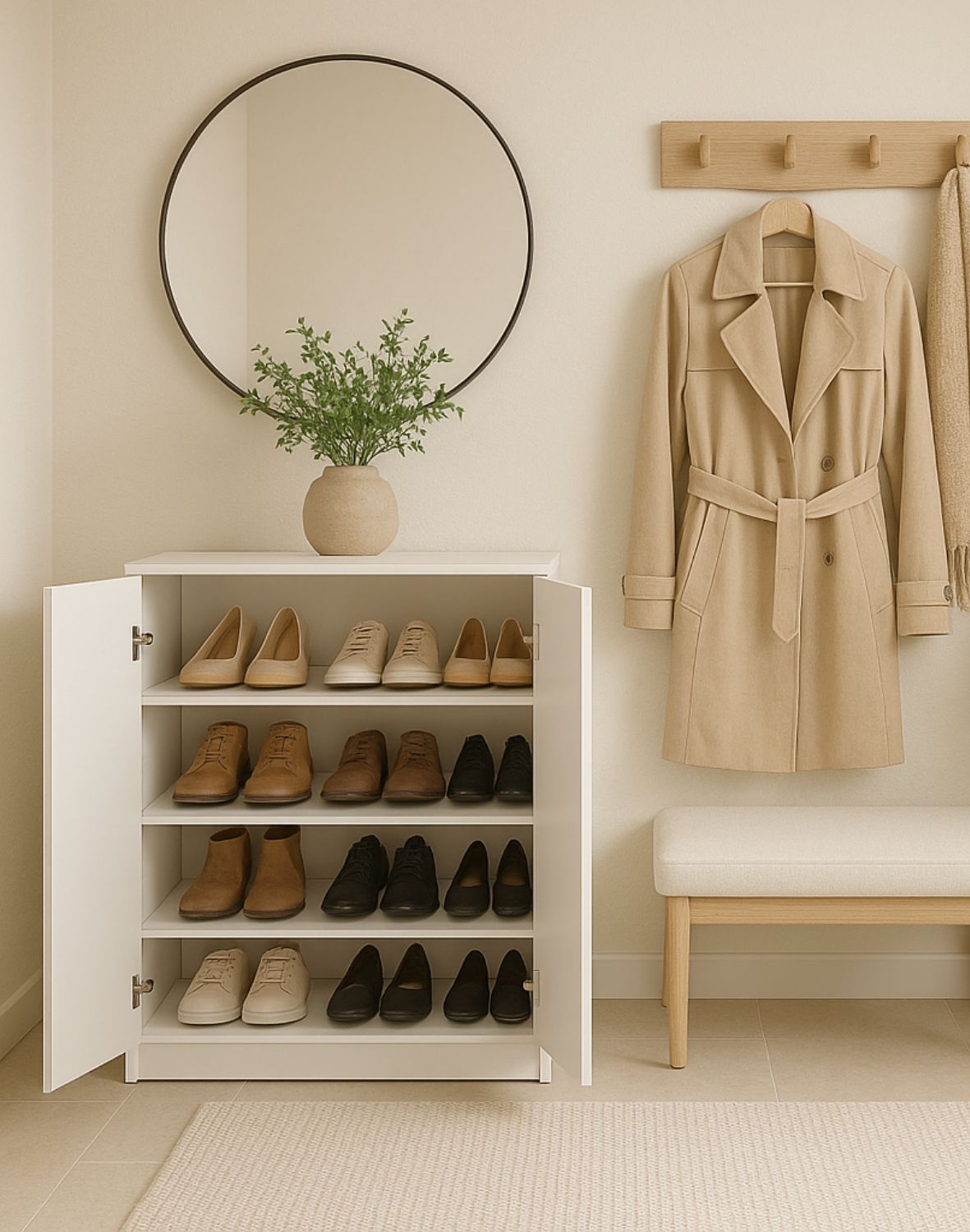 szafka na buty 4 bialy