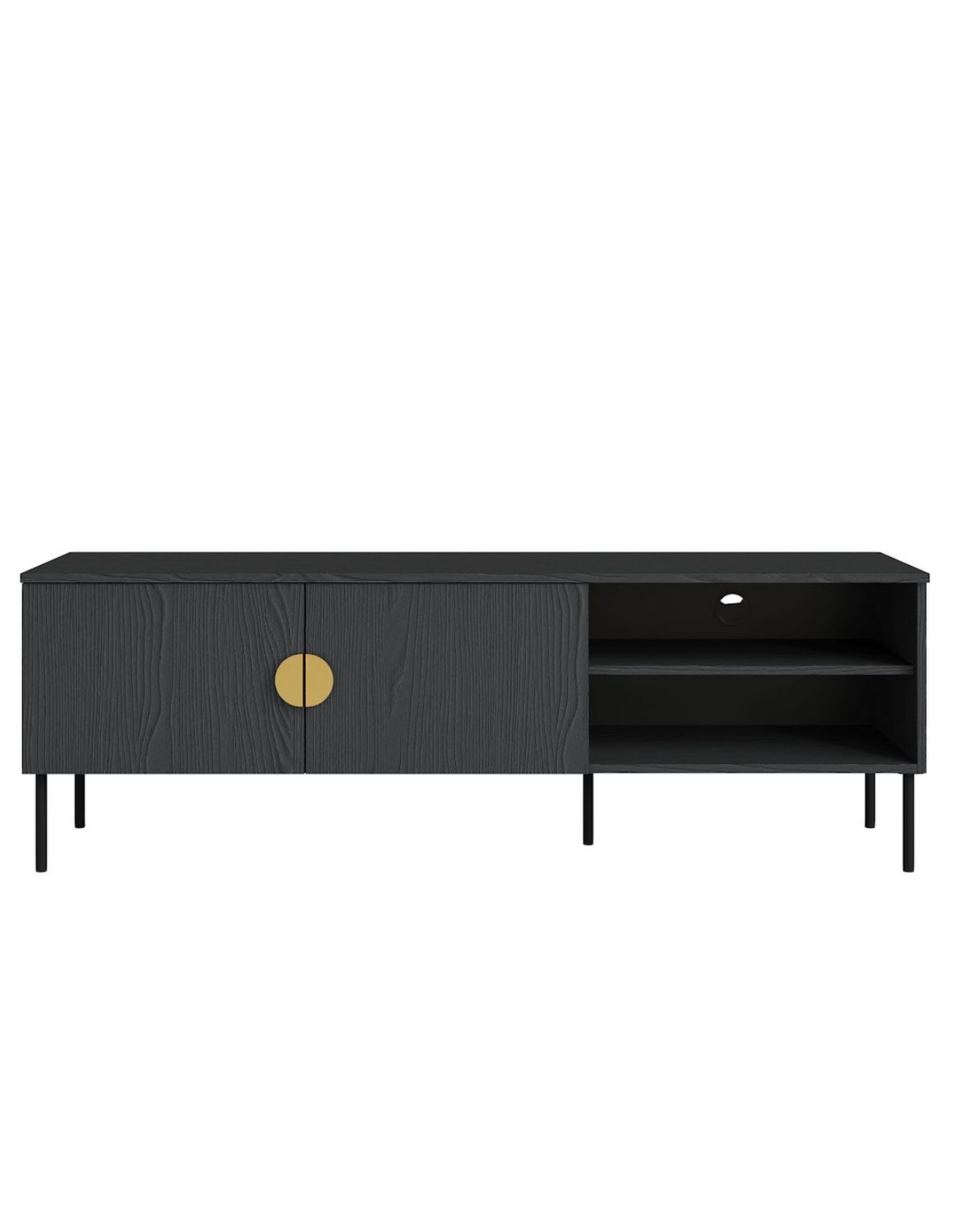 Szafka RTV MOND 08 Czarny 160 cm