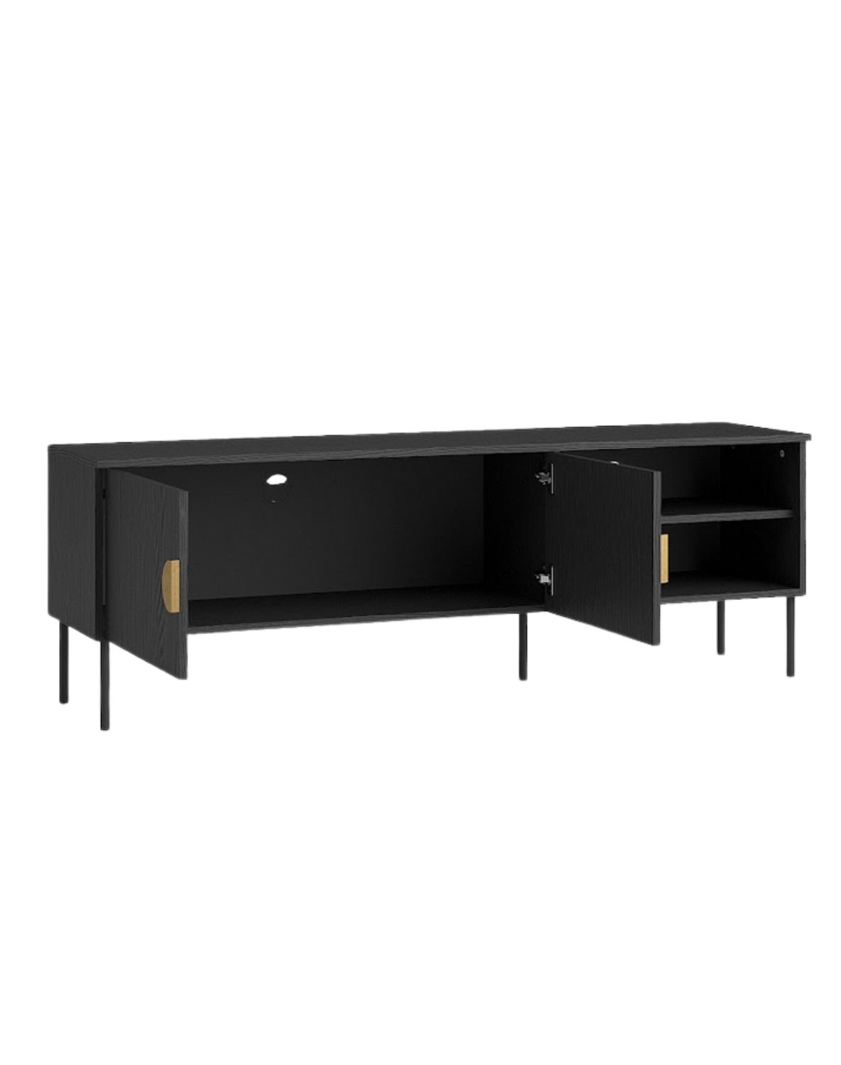 Szafka RTV MOND 08 Czarny 160 cm