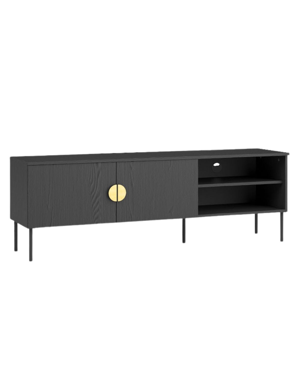 Szafka RTV MOND 08 Czarny 160 cm