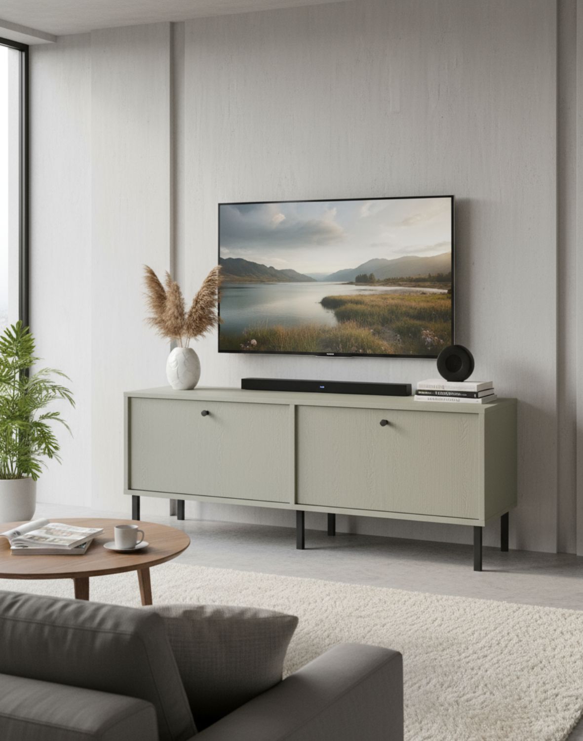 szafka rtv tokyo 2 eukaliptus 120 cm