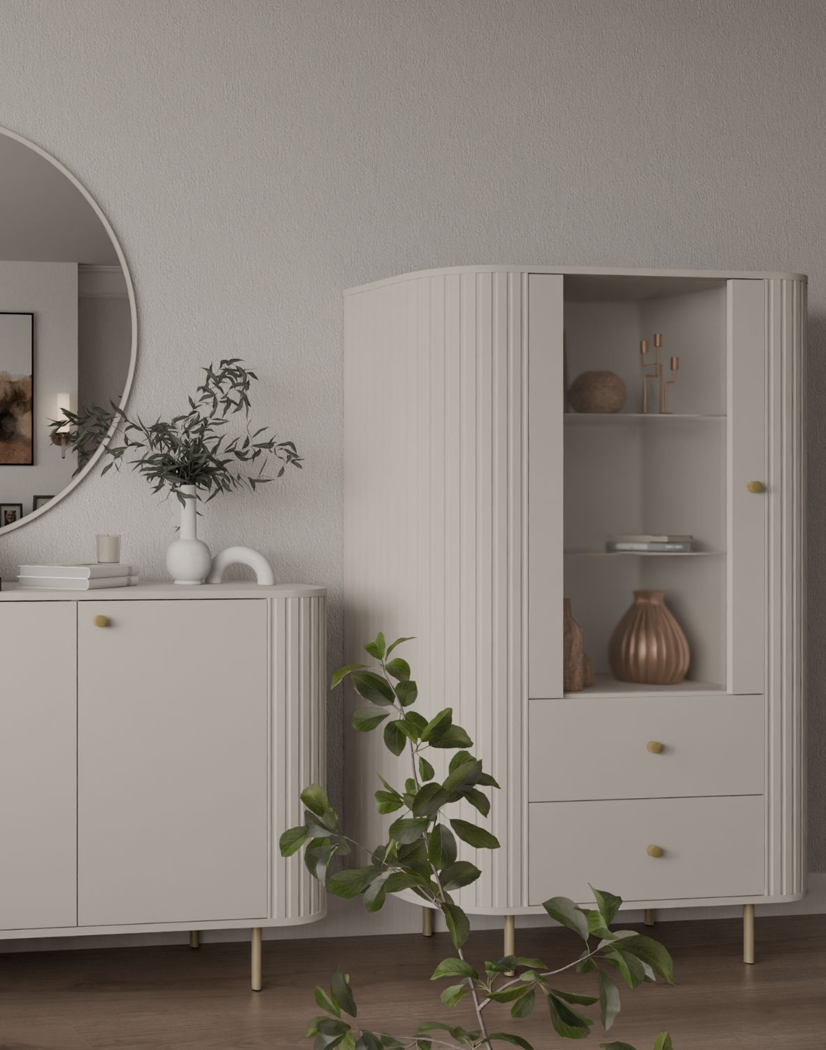 szafka witryna ovalio typ 112 bez piaskowy