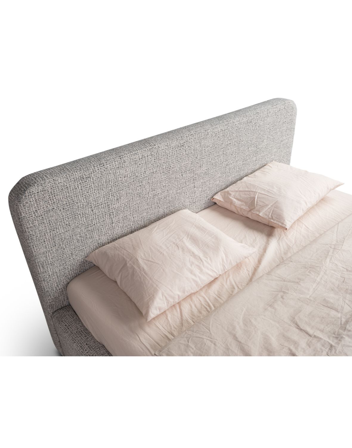 tapicerowane łóżko do sypialni z pojemnikiem hogan