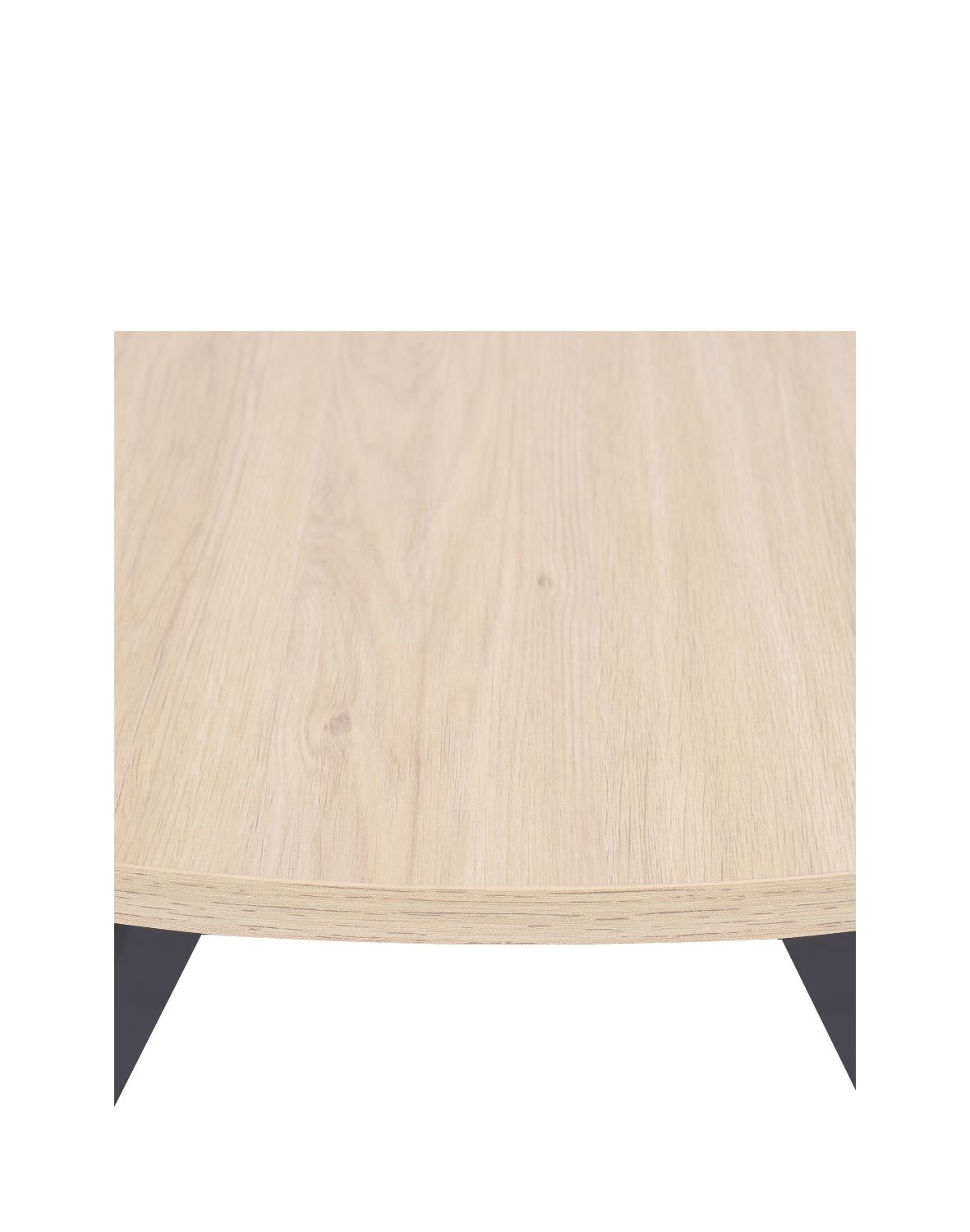 stół rozkładany do jadalni tavo 100-140x100 cm, dąb naturalny z czarnymi nogami