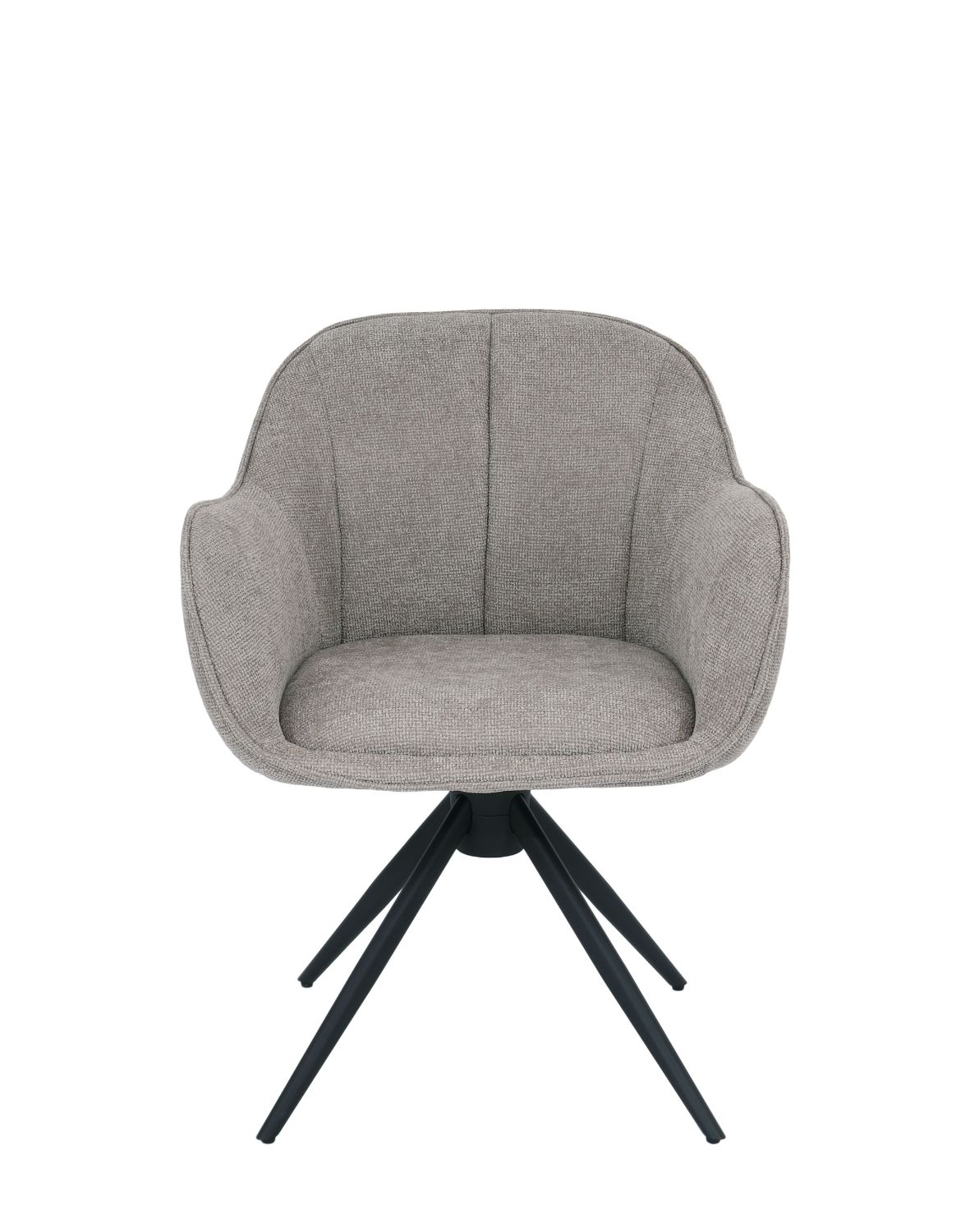 krzesło obrotowe do jadalni tessa, ciemnobeżowe