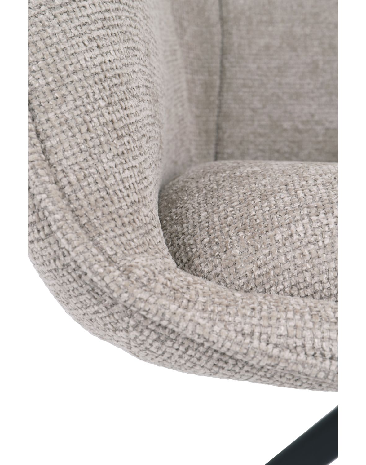 krzesło obrotowe do jadalni tessa, ciemnobeżowe