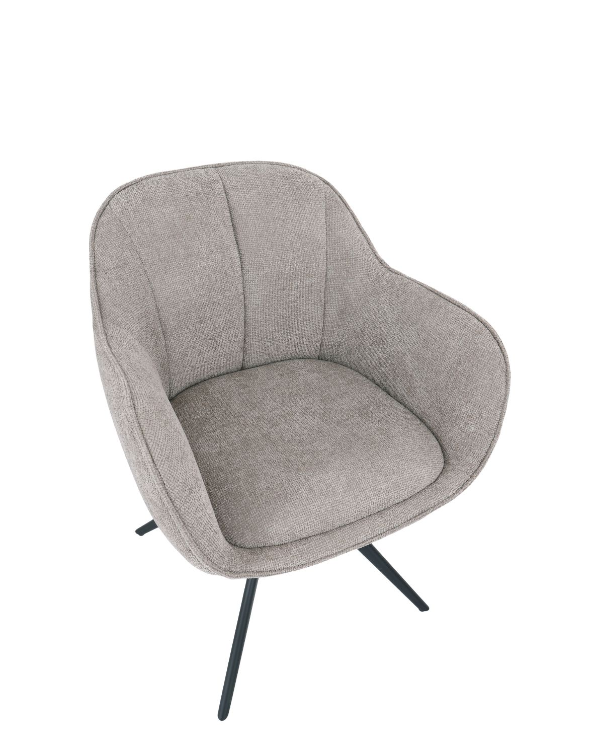 krzesło obrotowe do jadalni tessa, ciemnobeżowe