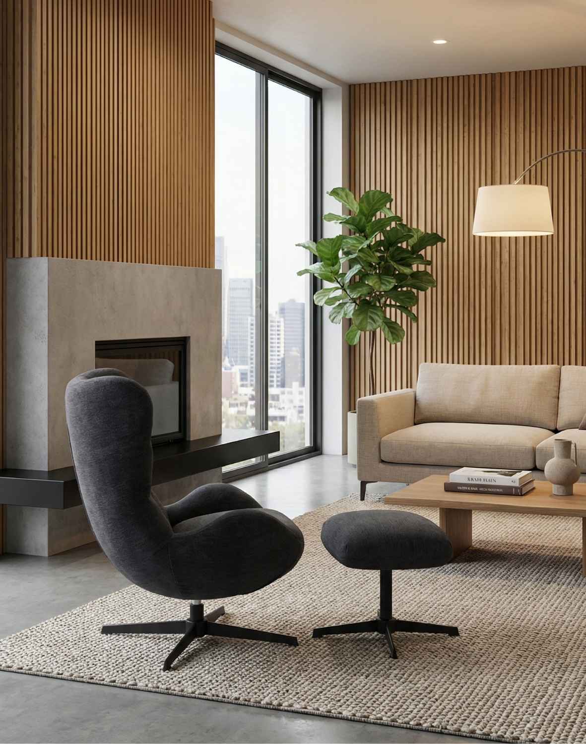 podnóżek uni, grafitowy