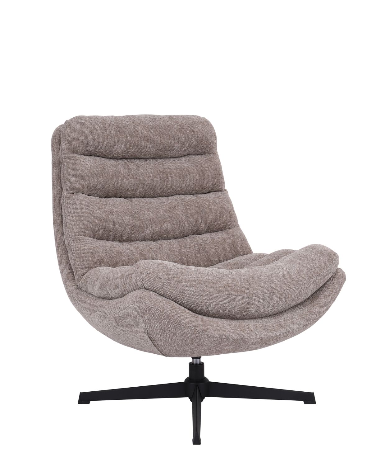 fotel obrotowy calvio, komfort i nowoczesna forma, ciemnobeżowy