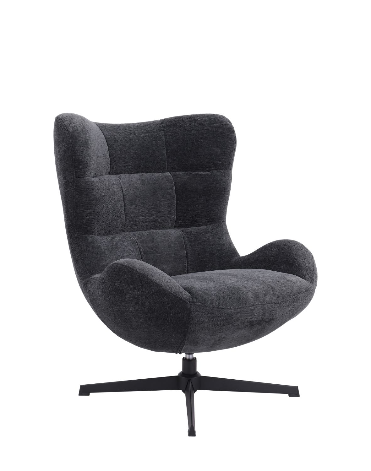 fotel obrotowy velo, grafitowy