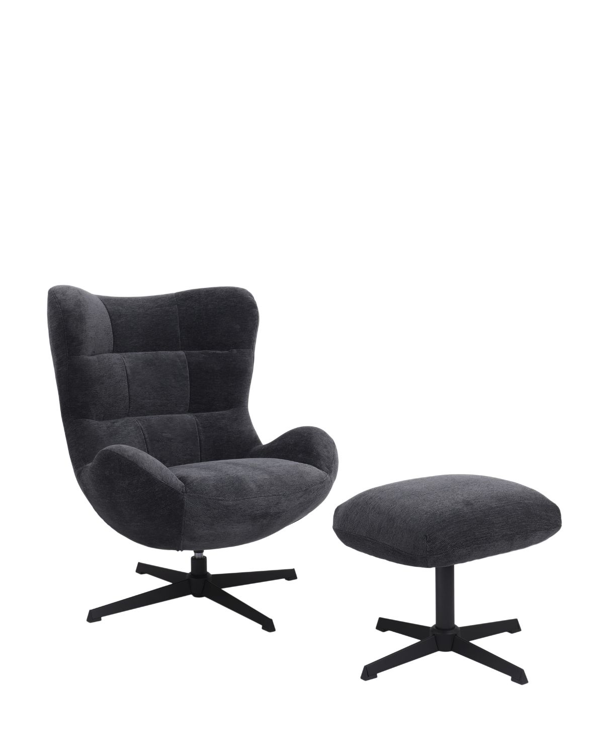 fotel obrotowy velo, grafitowy