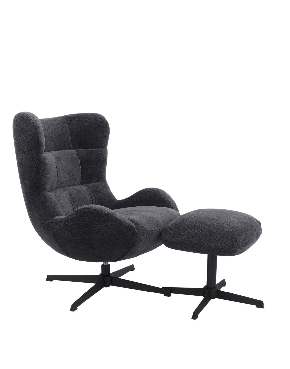 fotel obrotowy velo, grafitowy