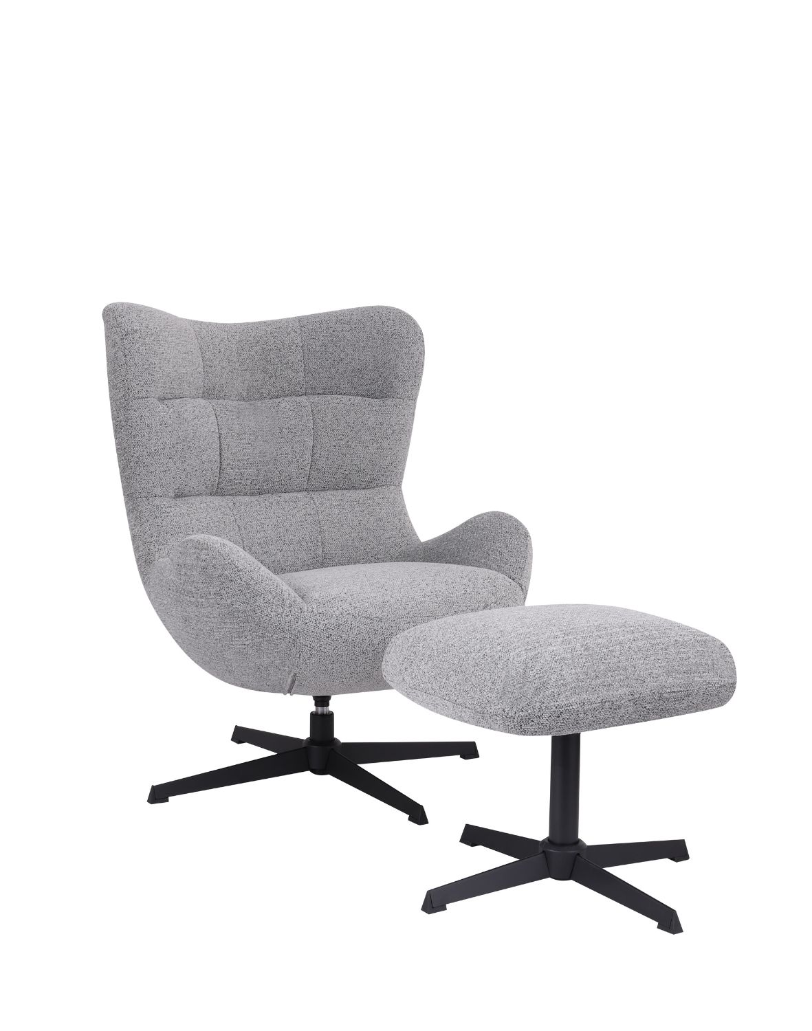 fotel wypoczynkowy velo, design i funkcja obrotowa, szary