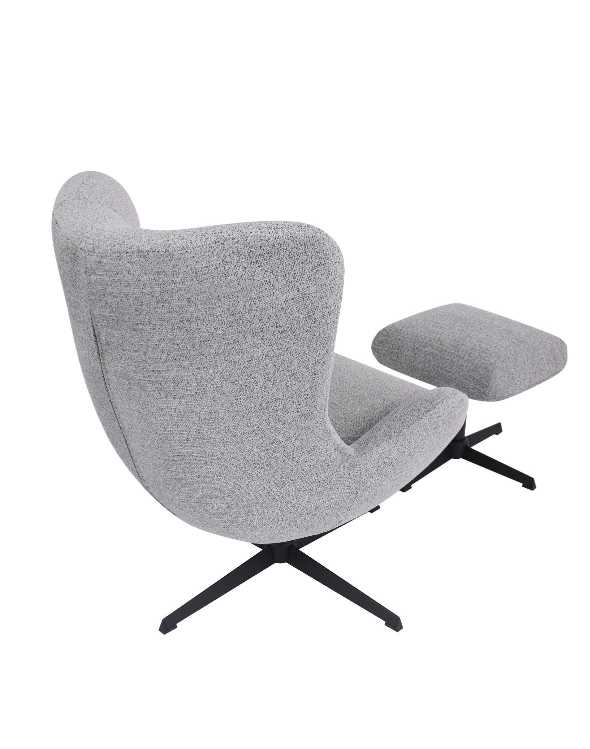 fotel wypoczynkowy velo, design i funkcja obrotowa, szary