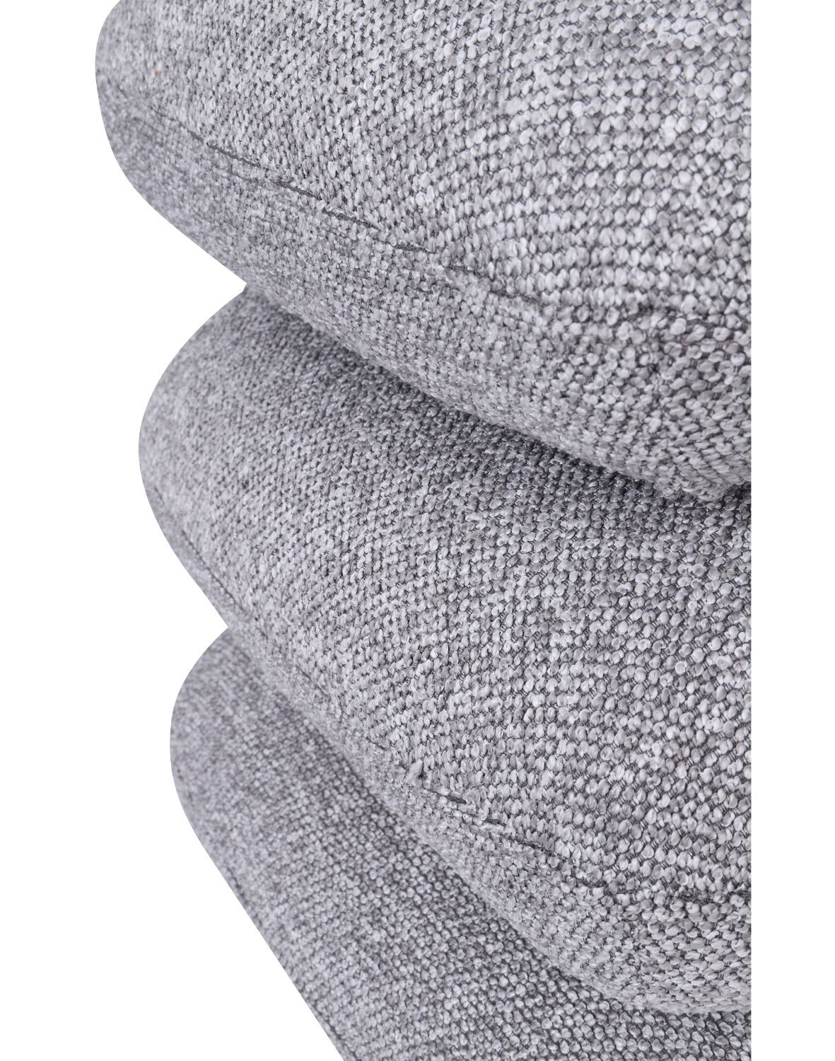 nowoczesna pufa obrotowa vario do salonu, szara