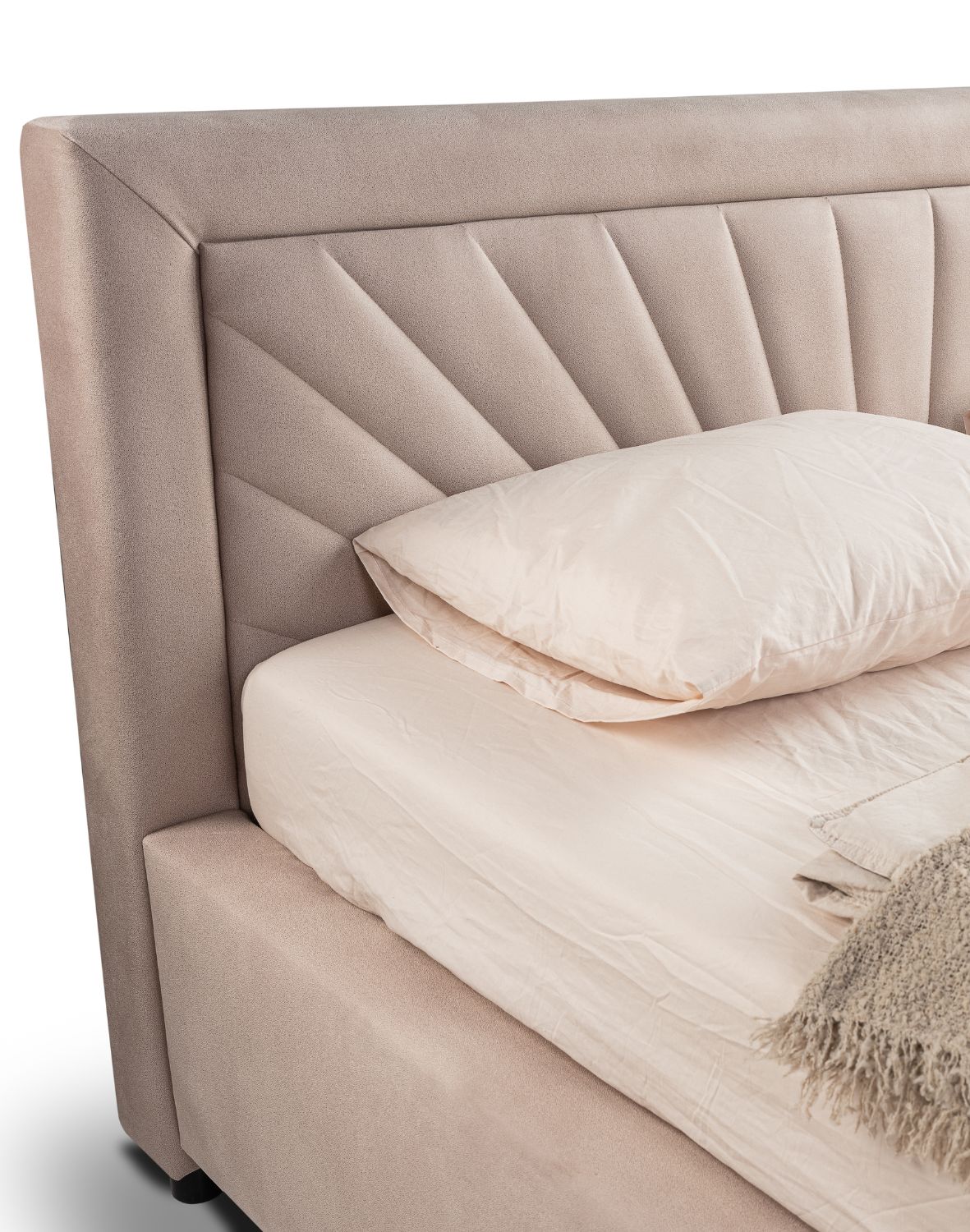 welwetowe lozko z pojemnikiem dalia