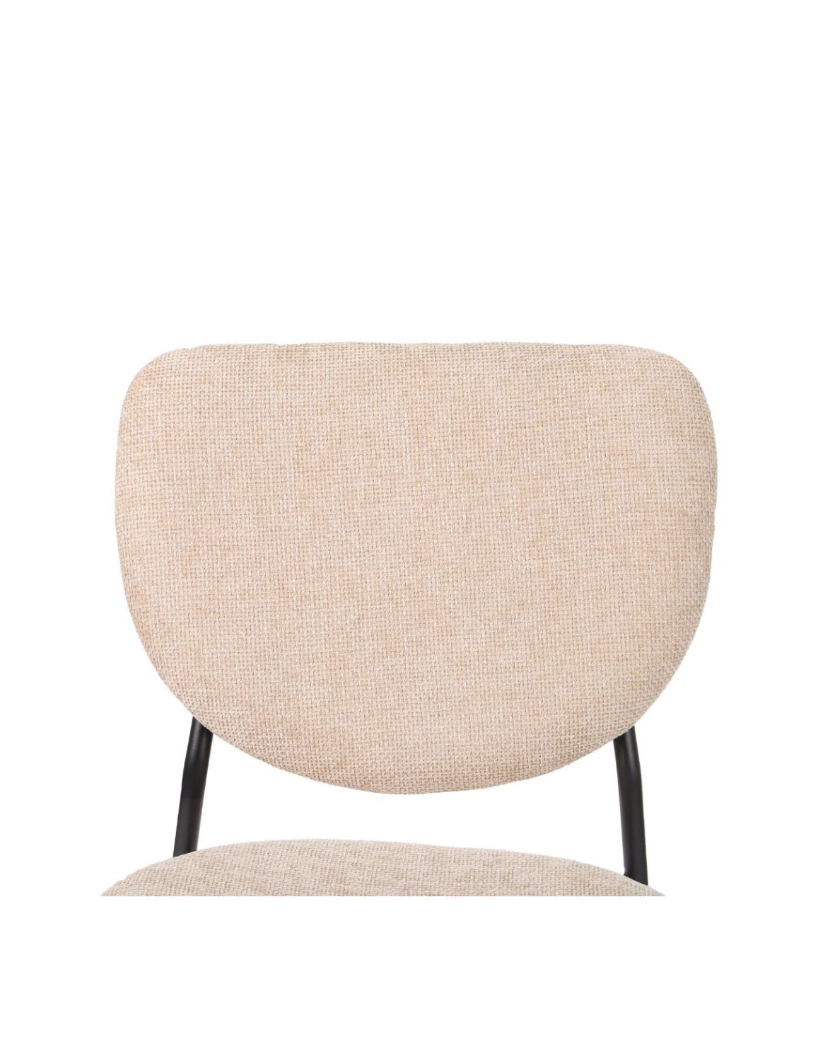 krzesło do jadalni yogi, nowoczesne, tapicerowane, beżowe