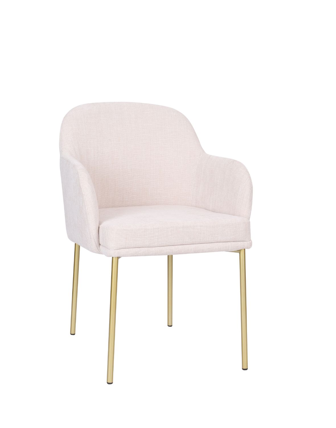 krzesło zafiro arm gold z podłokietnikami, beżowe (S2441)