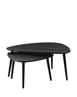Set de măsuțe triunghiulare Adda, negru