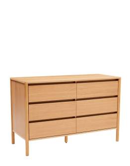Comodă Blair cu sertare (120 cm), stejar natural