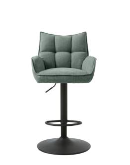 Scaun de bar pivotant Marilla, verde