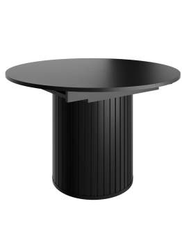 Masă de dining extensibilă Zante Za9, neagră (120-160 cm)